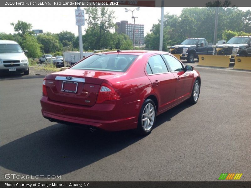 Red Candy Metallic / Charcoal Black 2010 Ford Fusion SEL V6