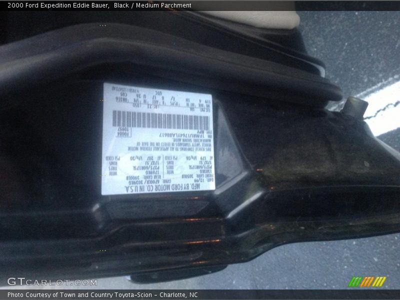 Black / Medium Parchment 2000 Ford Expedition Eddie Bauer