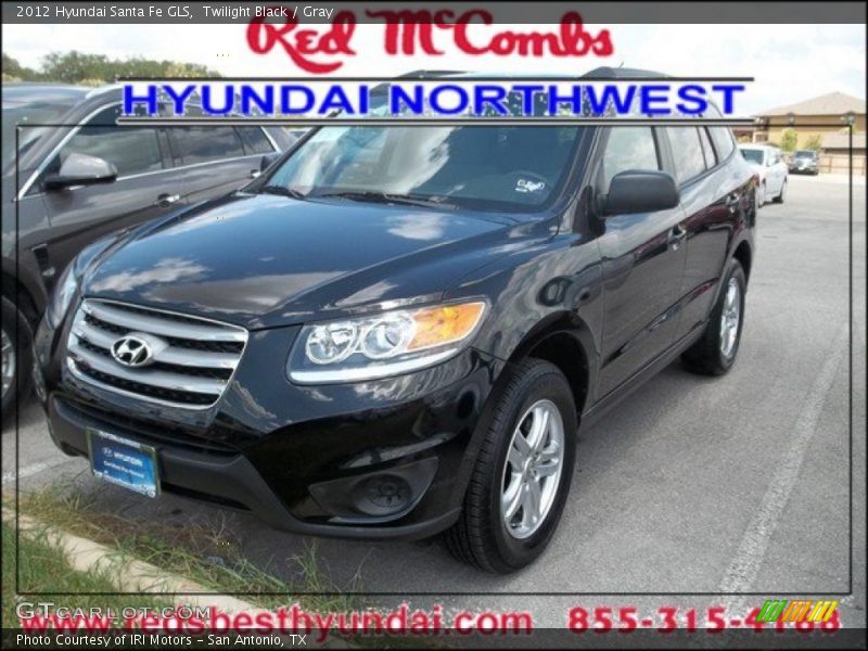 Twilight Black / Gray 2012 Hyundai Santa Fe GLS