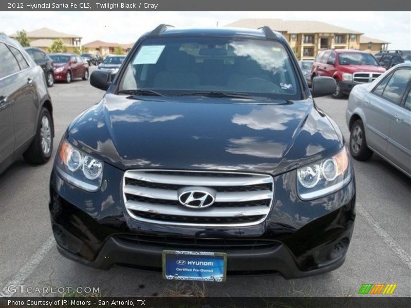 Twilight Black / Gray 2012 Hyundai Santa Fe GLS