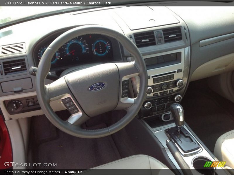 Red Candy Metallic / Charcoal Black 2010 Ford Fusion SEL V6