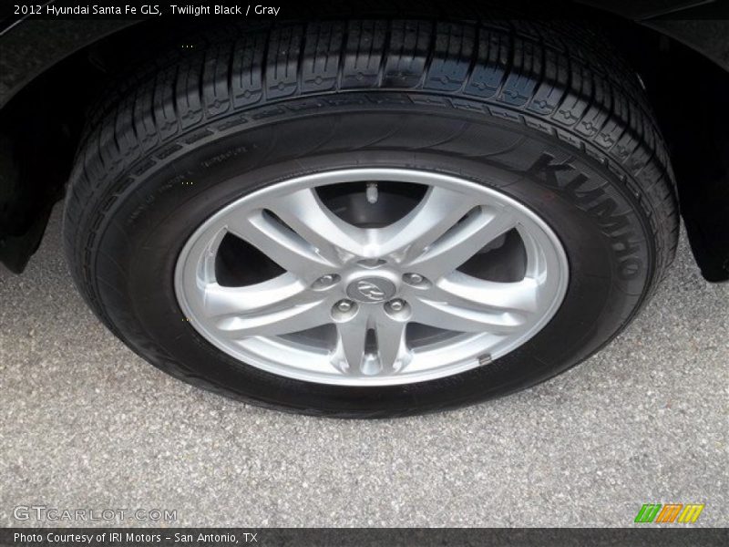 Twilight Black / Gray 2012 Hyundai Santa Fe GLS