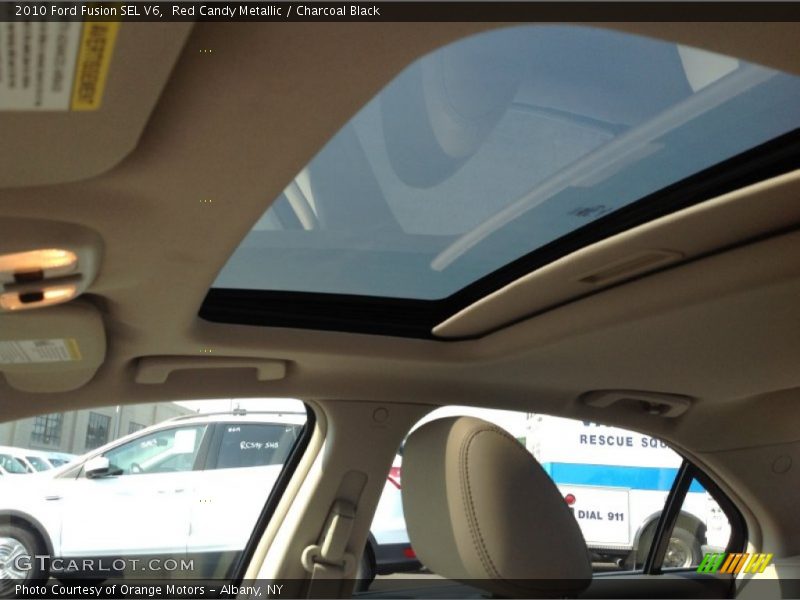 Red Candy Metallic / Charcoal Black 2010 Ford Fusion SEL V6