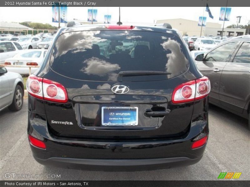 Twilight Black / Gray 2012 Hyundai Santa Fe GLS
