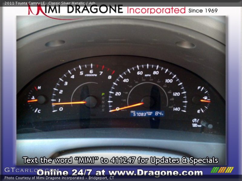 Classic Silver Metallic / Ash 2011 Toyota Camry LE