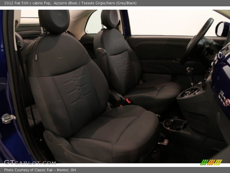 Front Seat of 2012 500 c cabrio Pop