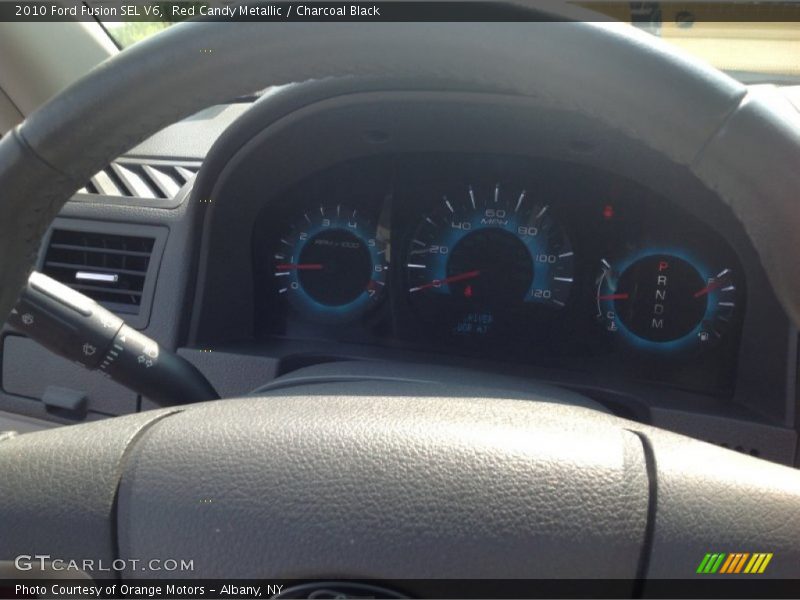 Red Candy Metallic / Charcoal Black 2010 Ford Fusion SEL V6