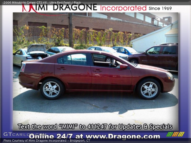 Ultra Red Pearl / Black 2006 Mitsubishi Galant GTS V6