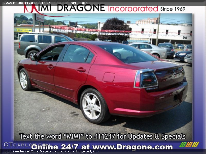 Ultra Red Pearl / Black 2006 Mitsubishi Galant GTS V6