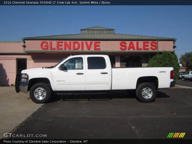Summit White / Ebony 2010 Chevrolet Silverado 3500HD LT Crew Cab 4x4