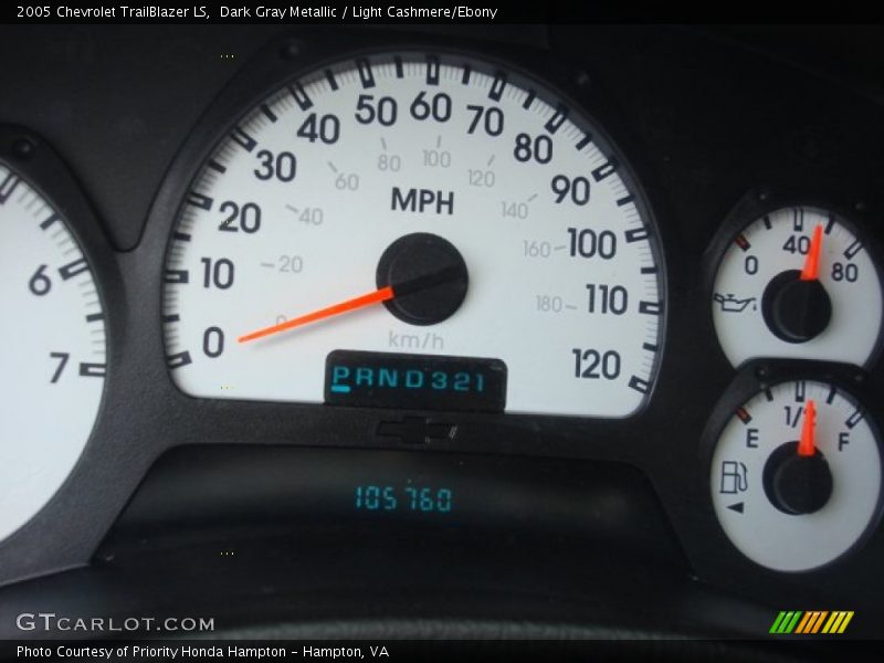 Dark Gray Metallic / Light Cashmere/Ebony 2005 Chevrolet TrailBlazer LS