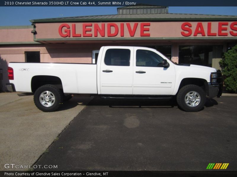 Summit White / Ebony 2010 Chevrolet Silverado 3500HD LT Crew Cab 4x4