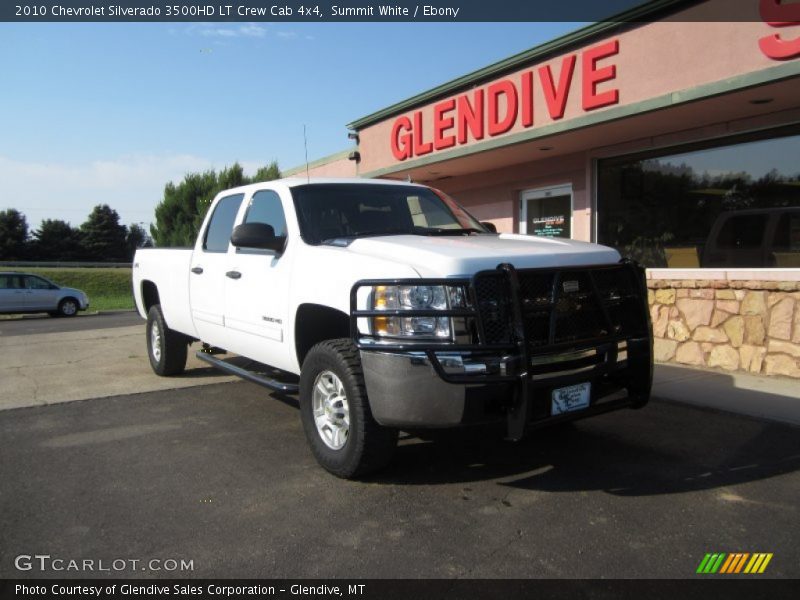 Summit White / Ebony 2010 Chevrolet Silverado 3500HD LT Crew Cab 4x4