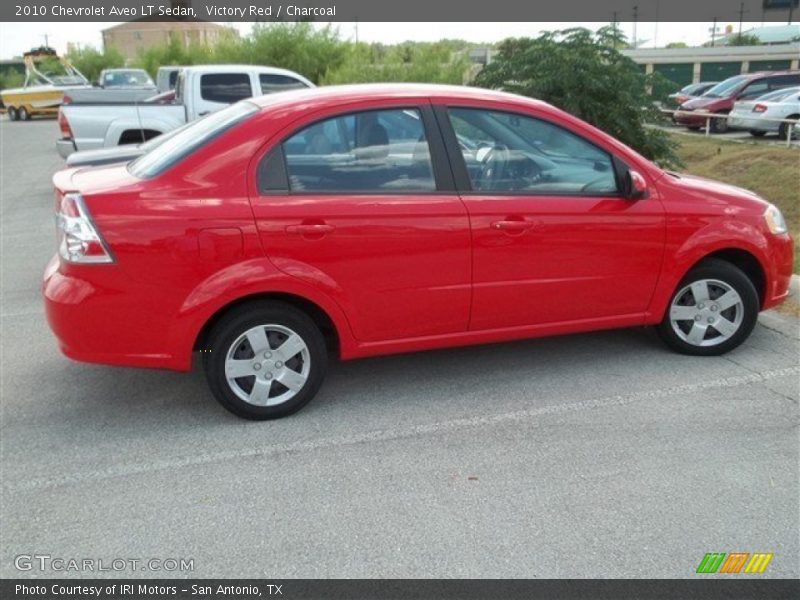 Victory Red / Charcoal 2010 Chevrolet Aveo LT Sedan
