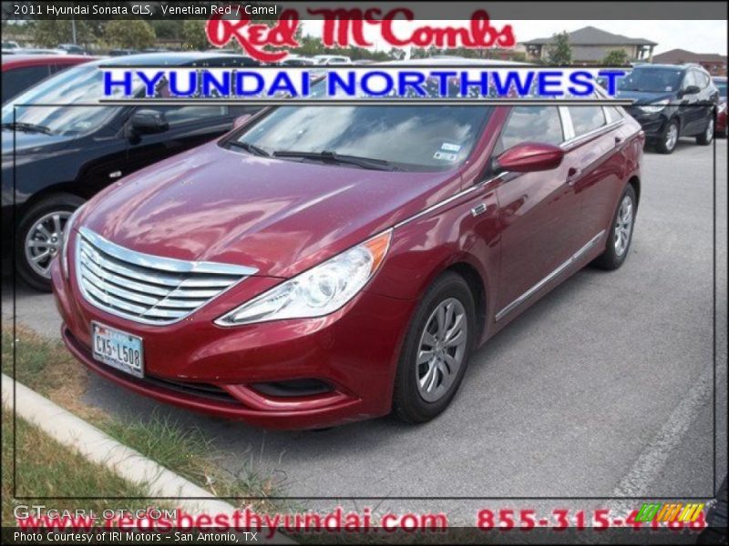 Venetian Red / Camel 2011 Hyundai Sonata GLS