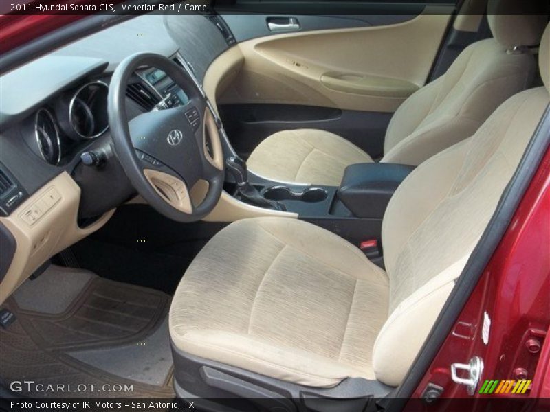 Venetian Red / Camel 2011 Hyundai Sonata GLS