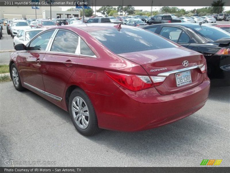 Venetian Red / Camel 2011 Hyundai Sonata GLS