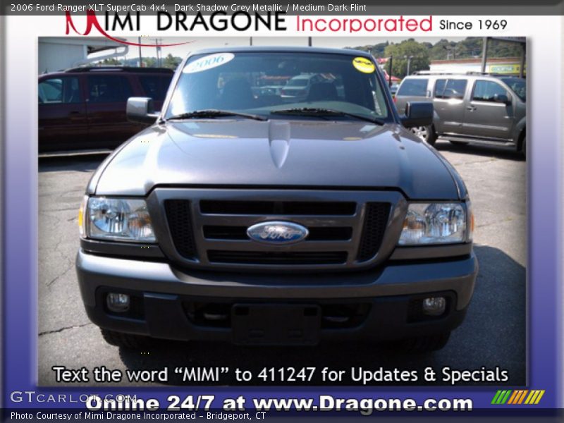 Dark Shadow Grey Metallic / Medium Dark Flint 2006 Ford Ranger XLT SuperCab 4x4