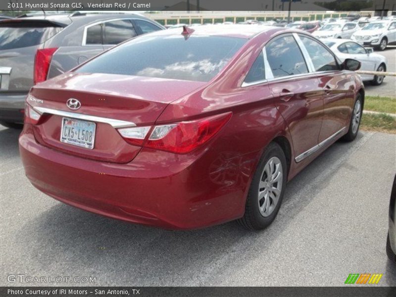 Venetian Red / Camel 2011 Hyundai Sonata GLS