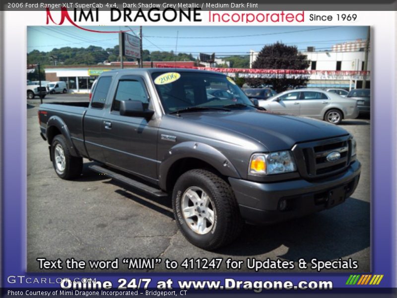 Dark Shadow Grey Metallic / Medium Dark Flint 2006 Ford Ranger XLT SuperCab 4x4