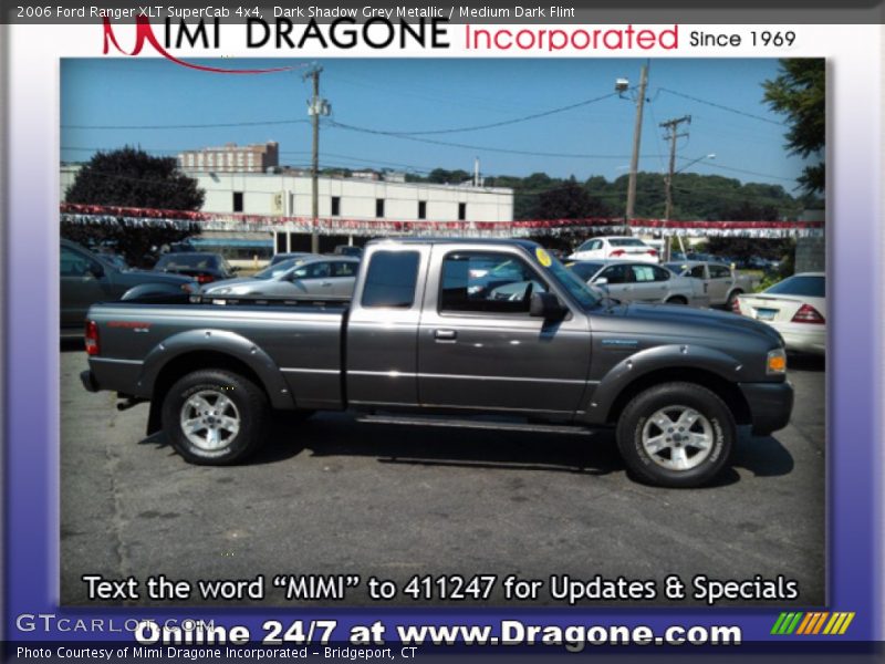 Dark Shadow Grey Metallic / Medium Dark Flint 2006 Ford Ranger XLT SuperCab 4x4