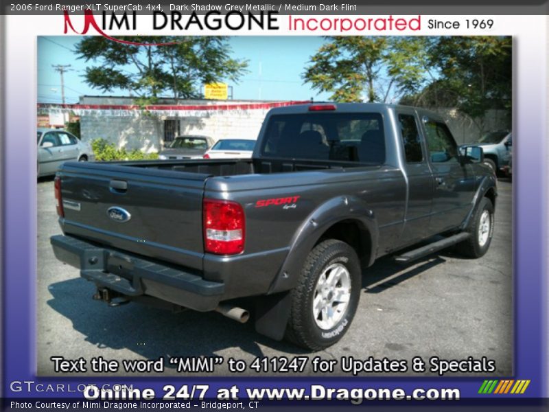 Dark Shadow Grey Metallic / Medium Dark Flint 2006 Ford Ranger XLT SuperCab 4x4