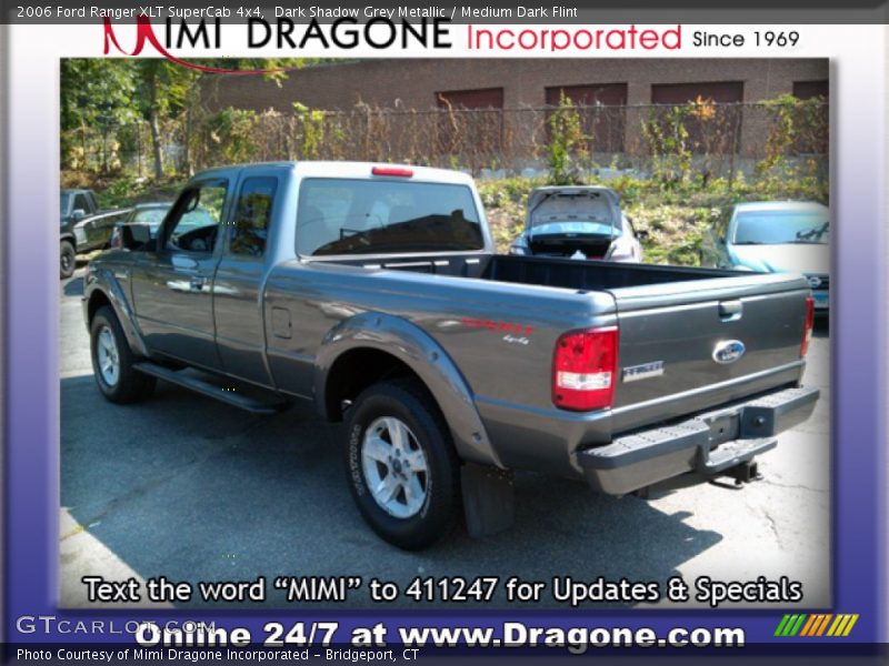 Dark Shadow Grey Metallic / Medium Dark Flint 2006 Ford Ranger XLT SuperCab 4x4