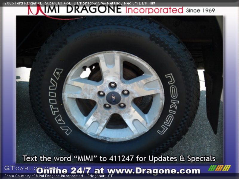 Dark Shadow Grey Metallic / Medium Dark Flint 2006 Ford Ranger XLT SuperCab 4x4