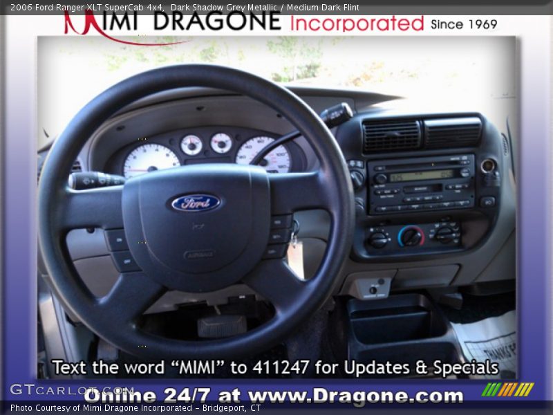 Dark Shadow Grey Metallic / Medium Dark Flint 2006 Ford Ranger XLT SuperCab 4x4