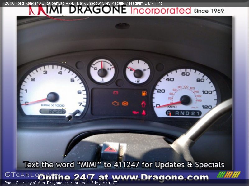 Dark Shadow Grey Metallic / Medium Dark Flint 2006 Ford Ranger XLT SuperCab 4x4