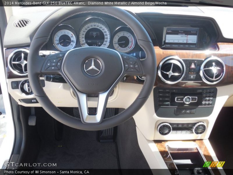 Diamond White Metallic / Almond Beige/Mocha 2014 Mercedes-Benz GLK 250 BlueTEC 4Matic