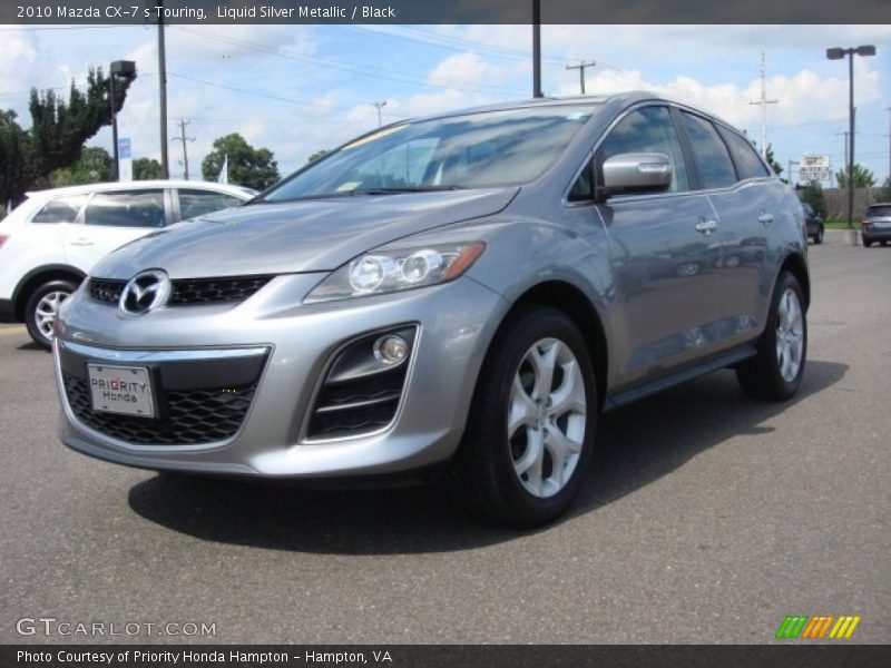 Liquid Silver Metallic / Black 2010 Mazda CX-7 s Touring