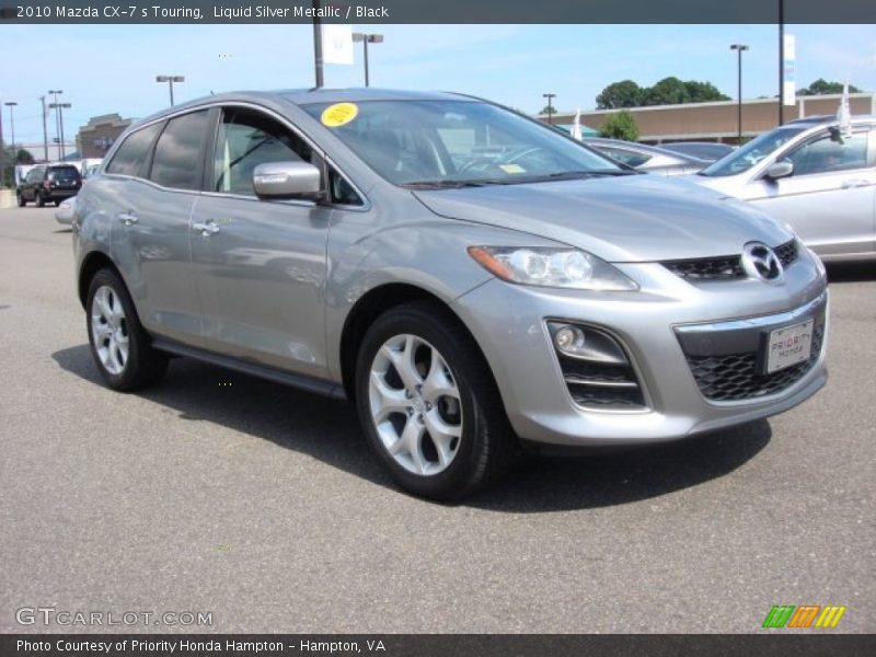 Liquid Silver Metallic / Black 2010 Mazda CX-7 s Touring