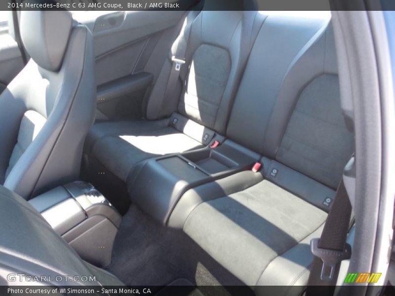 Rear Seat of 2014 C 63 AMG Coupe