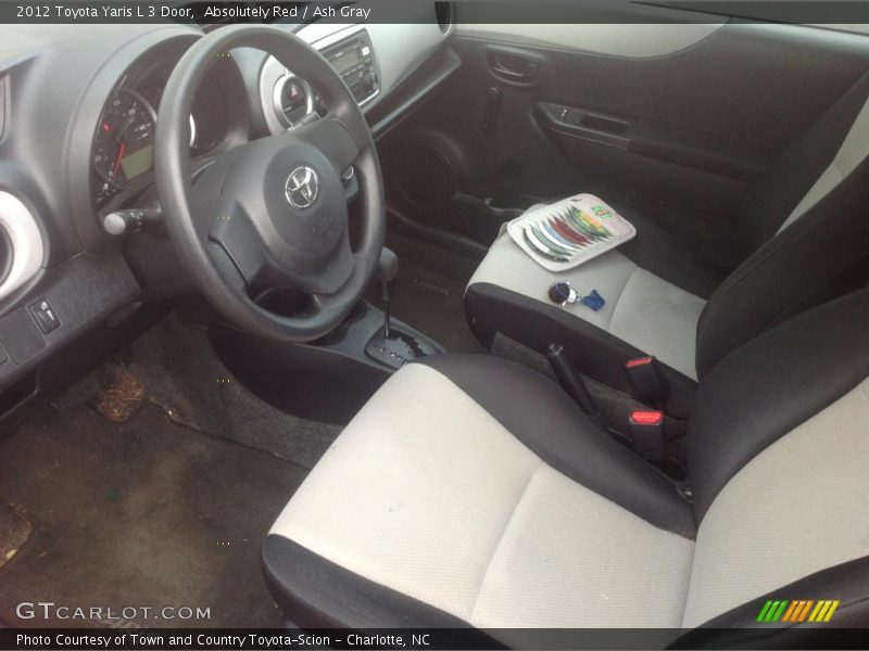 Absolutely Red / Ash Gray 2012 Toyota Yaris L 3 Door