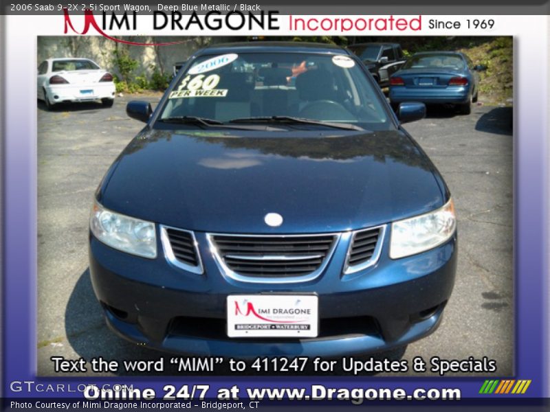 Deep Blue Metallic / Black 2006 Saab 9-2X 2.5i Sport Wagon