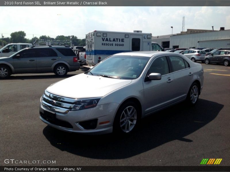 Brilliant Silver Metallic / Charcoal Black 2010 Ford Fusion SEL