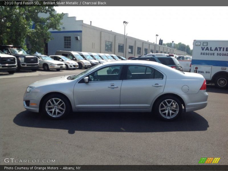 Brilliant Silver Metallic / Charcoal Black 2010 Ford Fusion SEL