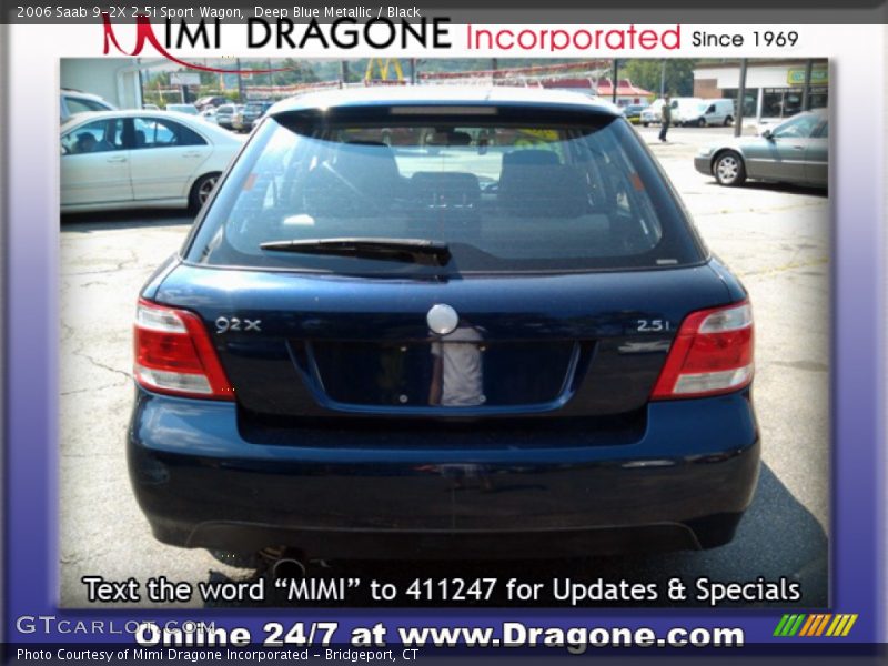Deep Blue Metallic / Black 2006 Saab 9-2X 2.5i Sport Wagon