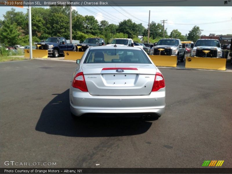 Brilliant Silver Metallic / Charcoal Black 2010 Ford Fusion SEL
