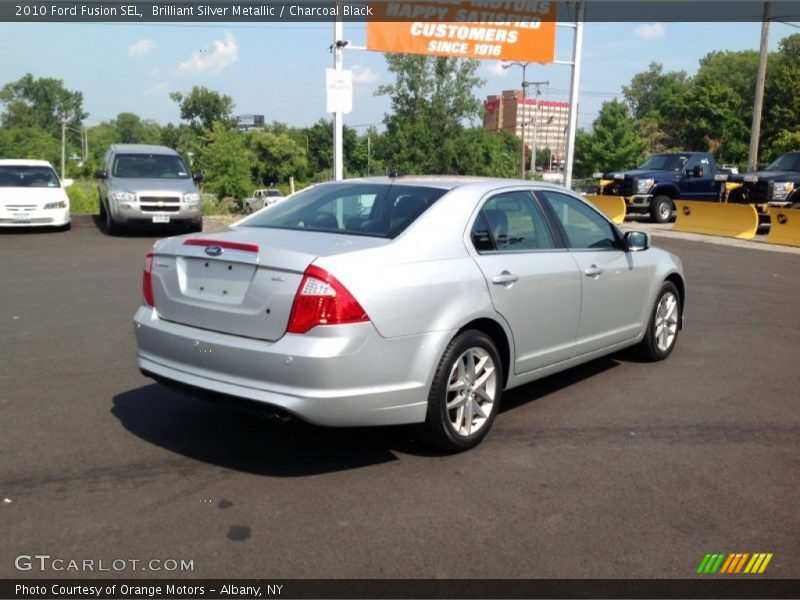Brilliant Silver Metallic / Charcoal Black 2010 Ford Fusion SEL