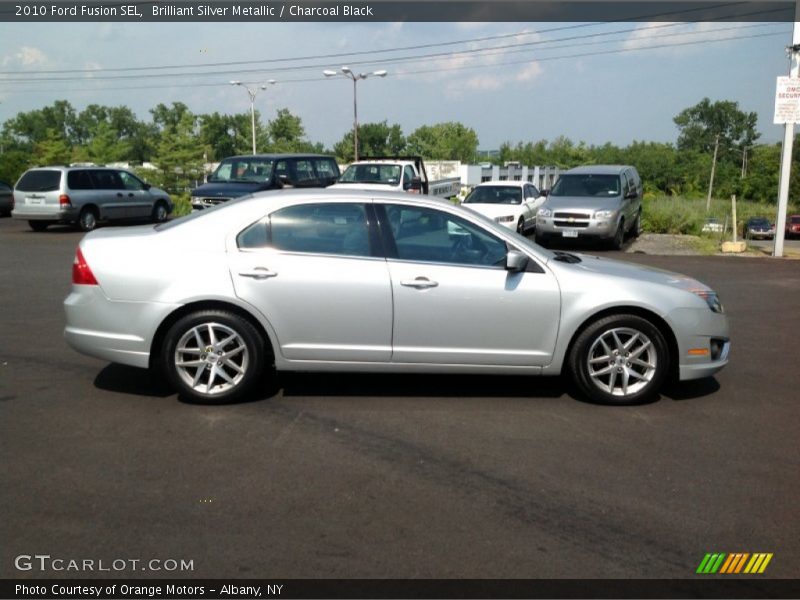 Brilliant Silver Metallic / Charcoal Black 2010 Ford Fusion SEL