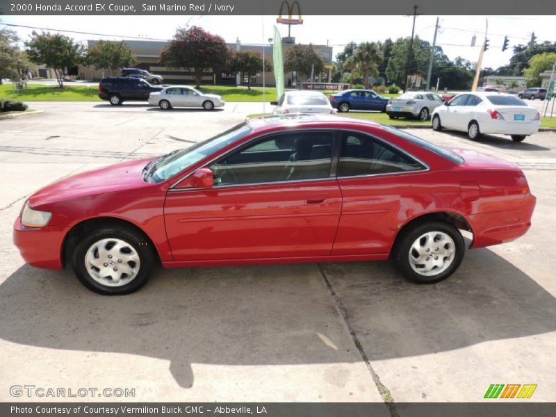 San Marino Red / Ivory 2000 Honda Accord EX Coupe