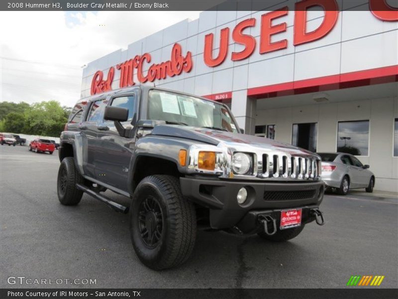 Boulder Gray Metallic / Ebony Black 2008 Hummer H3