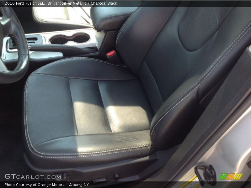 Brilliant Silver Metallic / Charcoal Black 2010 Ford Fusion SEL