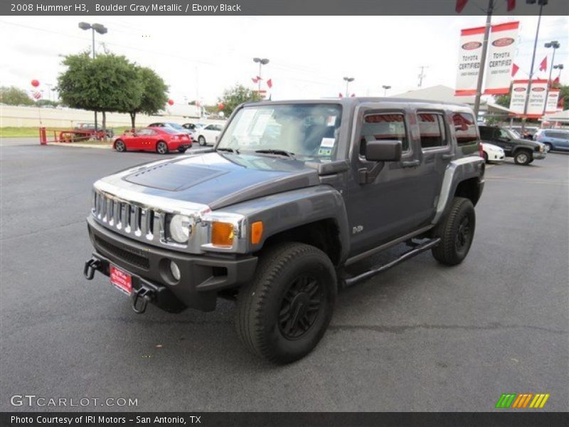 Boulder Gray Metallic / Ebony Black 2008 Hummer H3