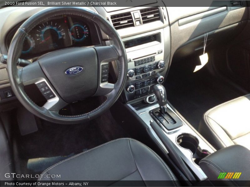 Brilliant Silver Metallic / Charcoal Black 2010 Ford Fusion SEL
