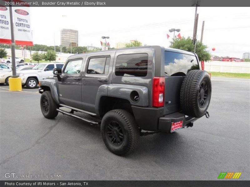 Boulder Gray Metallic / Ebony Black 2008 Hummer H3