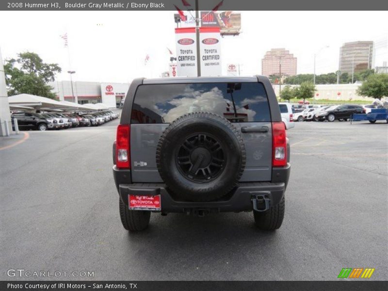 Boulder Gray Metallic / Ebony Black 2008 Hummer H3