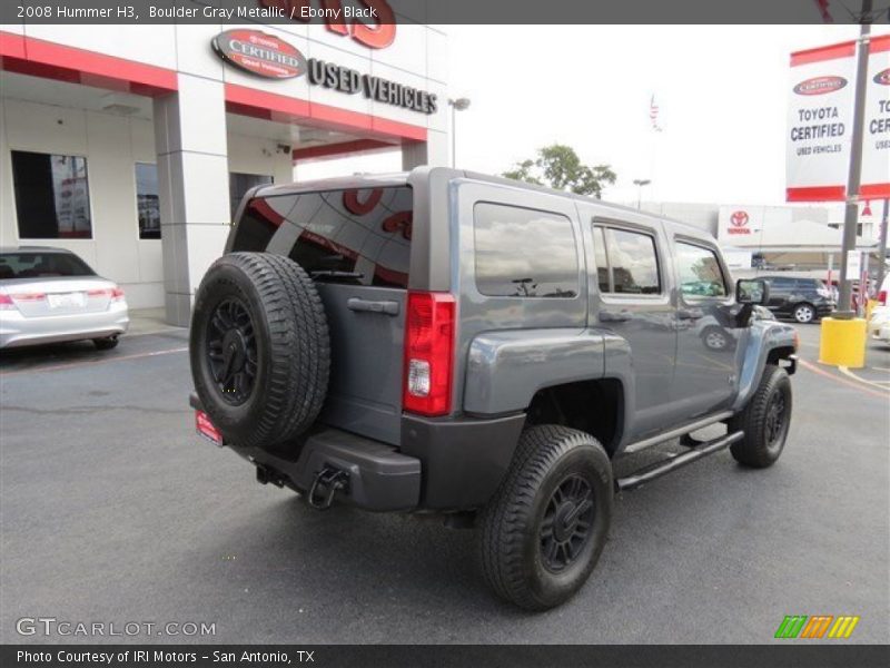 Boulder Gray Metallic / Ebony Black 2008 Hummer H3